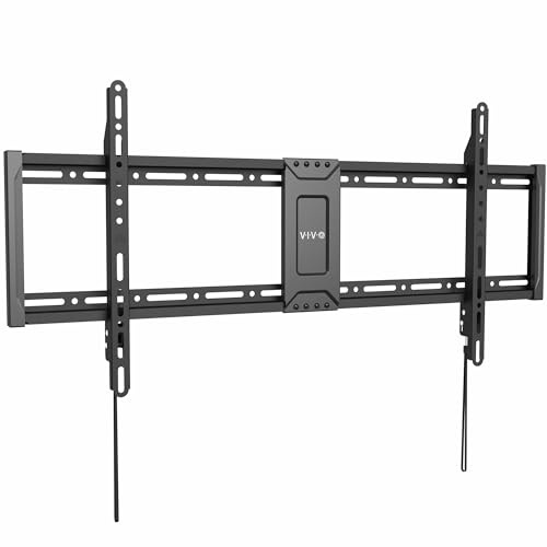 VIVO MOUNT-VW100F - Supporto per TV XL da parete, per schermi LED/LCD curvi e piatti da 60 a 100 pollici con attacco VESA da massimo 900 x 600 mm, resistente, nero