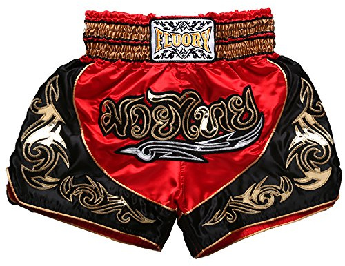 FLUORY Muay Thai Fight Shorts,MMA Shorts Clothing Training Cage Fighting Grappling Martial Arts Kickboxing Shorts Clothing