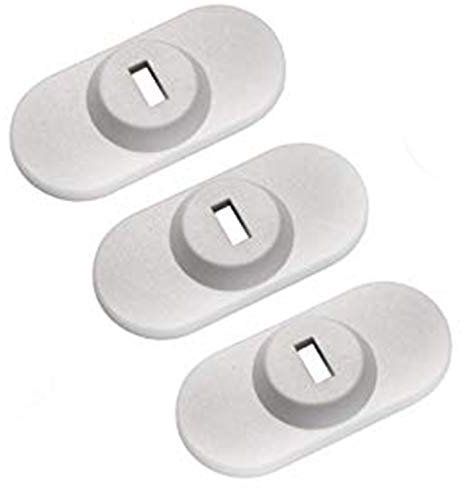 CaLeQi Anti Theft Lock Hole with for All Desktops, Laptops,Macbook,iPad,iPhone and Projectors 3Pcs