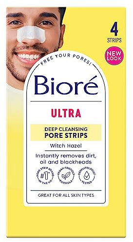 Biore Witch Hazel Ultra Deep Cleansing Pore Strips Nose Strips For Spot Prone Skin