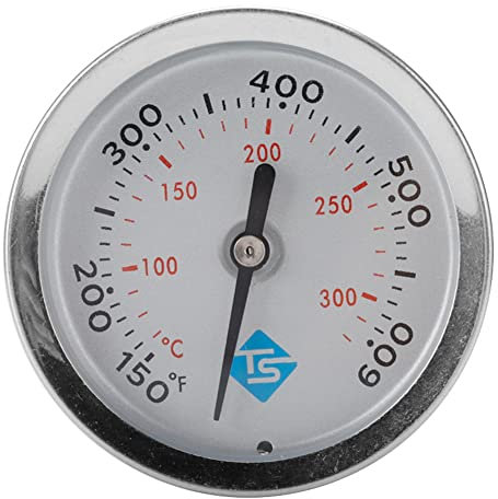 Oniissy Grand cadran de 46 mm - 300 °C - Thermomètre à barbecue - Jauge de température - Avec tige allongée de 46 mm - Pour barbecue et viande