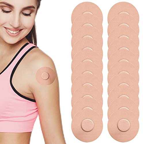 50PCS Freestyle Libre Sensor Covers, Scettar CGM Sensor Patches Waterproof Libre Adhesive Patches, Glucose Monitor Patch Lasting Without Hole for Freestyle Libre 1/2/3 and Medtronic Sensors (1)