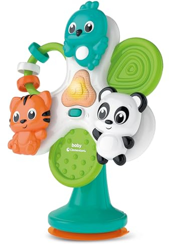 Clementoni Baby Enfant Round Animals-Interactif, Enfants 6 Mois, Multicolore - 17915