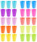30 pcs Gobelets en plastique coloré réutilisables Gobelets en plastique pour anniversaires et fêtes，260ml Verres en plastique solides et réutilisables，Gobelets réutilisables pour mariages et Noël