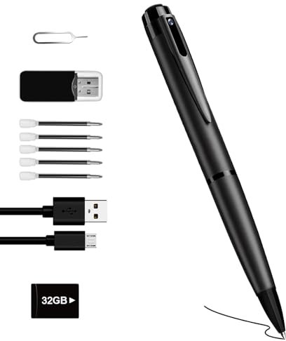 Biddsgg Mini caméra Espion 32gb HD 1080p caméra de sécurité avec détection de Mouvement et Enregistrement cyclique, Petite caméra pour Le Bureau à Domicile et Les réunions d'affaires