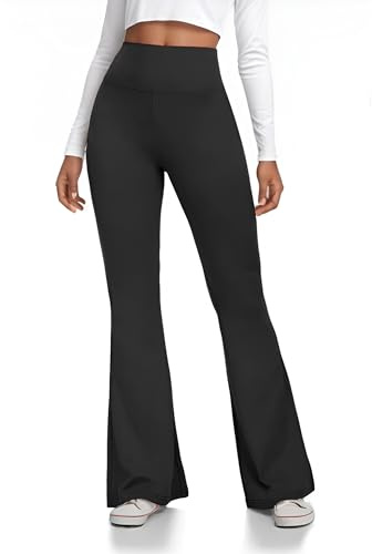 Merlvida Leggins Mujer Push Up Pantalones Acampanados Cintura Alta Leggings Deportivos Bootcut Ropa Deportiva con Control de Abdomen Mallas Flare para Yoga Gym Fitness