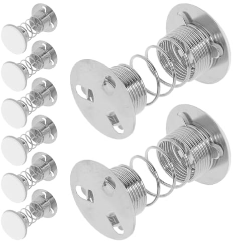 GARVALON 8 Piezas Soporte de Base Resorte para Muñecas de Arcilla Ligera Perlada, Mini Porta Muñecas para Tablero y Coche, Juguetes de Bricolaje para Manualidades Infantiles