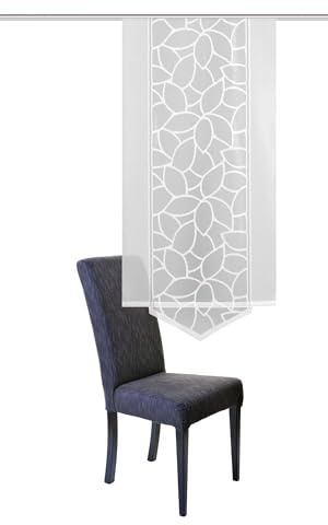 Home fashion Schiebevorhang, Polyester, Weiß, 145 x 57 cm, 86629-101 weiß H:145 x B:57 cm