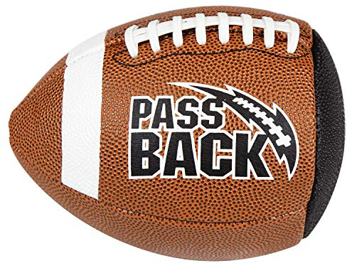 Passback Junior Composite Football, Ages 9-13, Youth Training Football, (Ships Deflated)