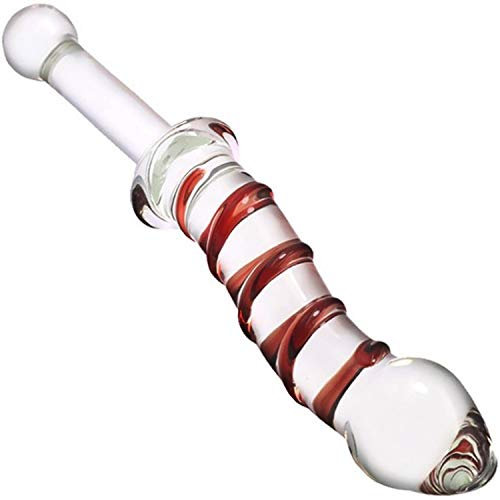 Glasdildo Glas Plug groß Anal Dildos – 23 cm Analplug & Buttplug Glas – Eleganter Anal Dildo für Männer & Frauen – FOPS G75