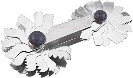 52pcs Thread Pitch Edelstahl Schraube Pitch Measuring Tool (Half Metric und Half Whitworth)(Imperial UK. system(52pc))