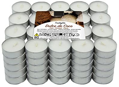 Lumar Aromatic Candele da tè aromatiche (Coco Pack 100 candele)