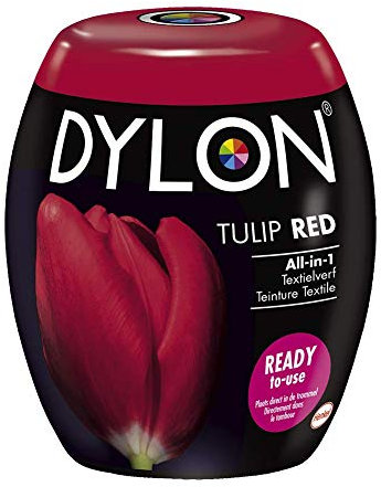 DYLON Textielverf Wasmachine Pods, Tulip Red