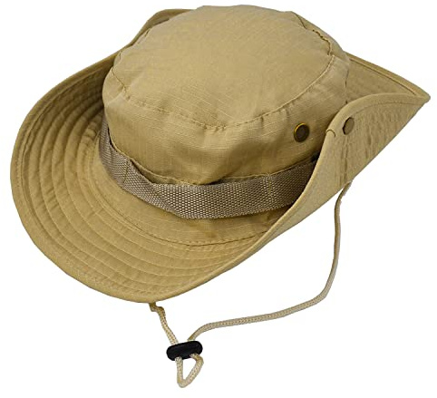 Taeku Cappello Boonie Uomo Donna Anti UV Protezione Solare a Tesa Larga Cappello per Esterni Safari Cappello da Sole per Esterno Escursionismo