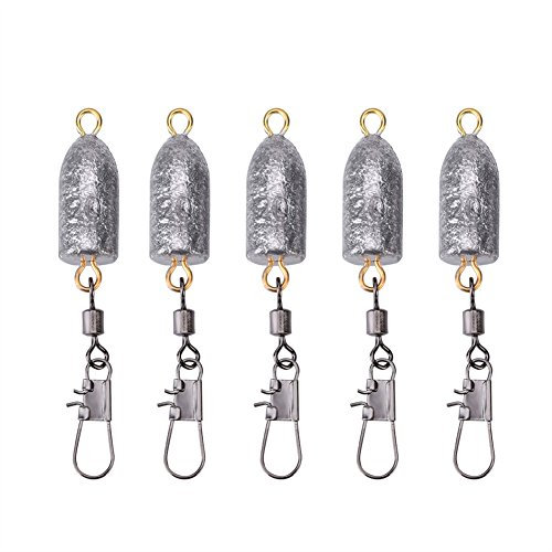 SolUptanisu Angelgewichte Angelsenken, 5 Stück/Beutel 6 g/8 g/10 g/20 g Langlebige kugelförmige Angelblei-Platinen Drop Shot-Gewichte Geschossgewichte Angelzubehör Tackle(20g)