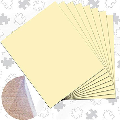 ENYACOS 16 Super Puzzle Kleber Transparent - Puzzle Saver Folie Selbstklebend - Optimal für 2 x 1000 Teile oder 4 x 500 Teile (8 Stück)