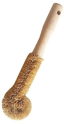 Cepillo de limpieza de fibra de coco para botellas, cepillo antiadherente para sartén, desengrasante de aceite, cocina, olla, vaso, cepillo de lavado S2i9