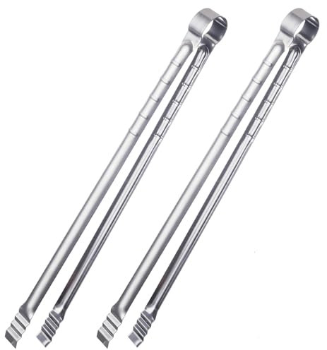2 Pezzi Pinze da Cucina, Pinze per Barbecue 45cm, Pinze per Grill in Acciaio Inox per Cucinare, Insalata, Grigliare, BBQ