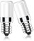 RuLEDne Lampada LED per frigorifero,2 W per lampade alogene da 15 W 20 W 25 W, bianco freddo 6000K, lampada per frigorifero 170 lm, non dimmerabile AC 230 V, 2 pezzi (E14 2PCS 6000k)