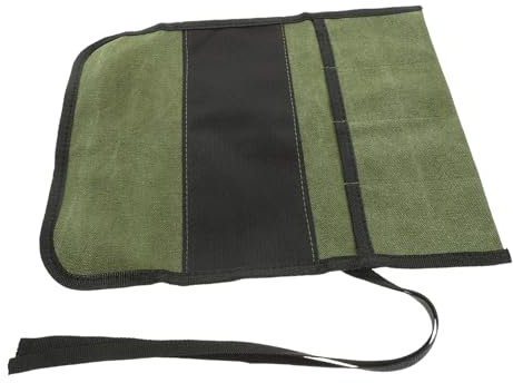 Veemoon Trousse à Outils en Toile Résistante Pochette à Outils Enroulable Multifonction Organisateur De Clés Portable pour Bricolage Et Réparation Rangement Compact Et Pratique