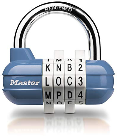 Master Lock 1534EURD Candado con Combinación, Color aleatorio, 5,9 x 6,4 x 2,6 cm