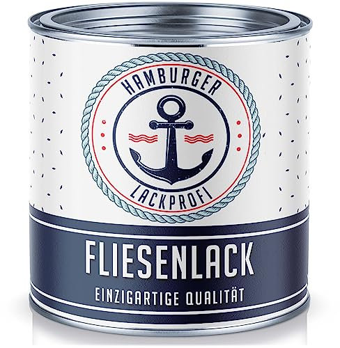 Hamburger Lack-Profi Fliesenlack GLÄNZEND Zitronengelb RAL 1012 Gelb Fliesenfarbe im SET (20 L)
