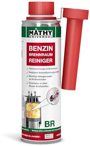 MATHY-BR Brennraumreiniger Benzin, 250 ml - Benzin Additiv - Kolbenring Reiniger - geeignet für Downsizing-Motoren - Kraftstoffadditiv Benzin Motoren