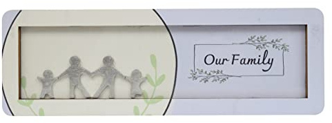 Pirantin Our Family With Metal Figures Free Standing Ornament (fams-ourfam)