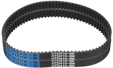 sourcing map 2pcs HTD-5M Rubber Timing Belt 82 Teeth, 410mm Pitch Length x 15mm Width x 3.6mm Height, Closed Loop Pulley Timing Belt