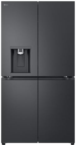 LG GML960EVBE Multi-Door Kühlschrank mit Gefrierfach (641 L, Energieklasse E) mit Eis- und Wasserspender, DoorCooling, Total No Frost, Schwarz