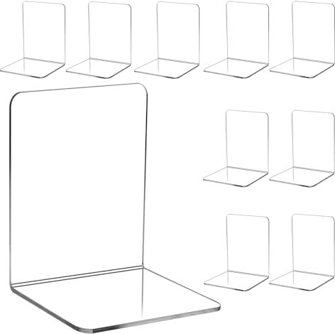 Mozvvco Buchstützen Bücherhalter Bücherstütze Buchstützen Organzier für Kinder, Bücher, Büro, Regal, Schlafzimmer Bibliothek und Desktop-Organizer Dekoration Geschenk