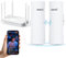 UeeVii CPE450 Kit router WiFi WR3000K, ponte wireless punto a punto da 5,8 G, 3 KM, soluzione di rete di costruzione del garage, ponte WiFi all'aperto ultimo intervento (2 pezzi), Plug