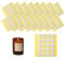 Sumhao 320 Pcs Candle Wick Stickers, Heat Resistance Double-Sided Stickers with The Little Ear, Candle Making Kit, Adhere Steady in Hot Wax