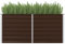 Myheimly Hochbeet Gartenbeet Frühbeet Pflanzbeet Kräuterbeet Gemüsebeet Blumenkasten Garten Pflanzkasten Pflanzenkübel Braun 160 x 80 x 77 cm Verzinkter Stahl