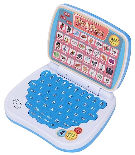 Hamwesh Computadora Portátil Preescolar, Pantalla de 5 Modos, Computadora Portátil Educativa de Aprendizaje, Juguete de Aprendizaje Divertido con Pruebas Desafiantes, Juegos Interactivos y