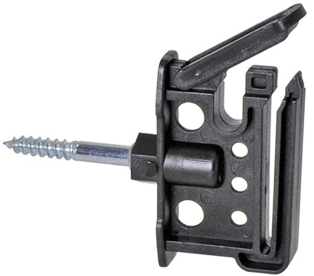Doblit Tape Insulator & Rope Combi Clip Electric Fence Insulator | Screw-In Wood Screw for Timber Posts | Poly Tape up to 40mm, Poly Wire and Rope up to 10mm (Pack of 75)