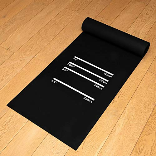 PINPOINT Professional Darts Mat | 4 Throwing Lines Distance with Oche System | 118in x 62in