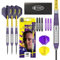TARGET Darts Luke Littler Brass Steel Tip Darts Set – 22G Steel Tip Dart, The Nuke Player Edition Dart Set, Dart Flights, Shafts & Dart Case Included | Professional Dart Accessories