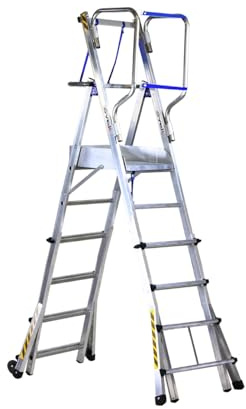 Svelt Scala Telescopica Doppia Professionale in Alluminio 6+4 Gradini