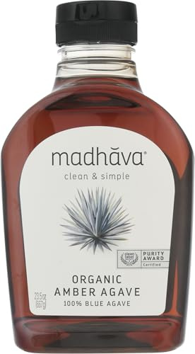 Madhava Natural Sweeteners, Organic Amber Agave Nectar, 23.5 oz (667 g)