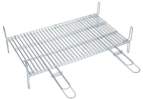 Sauvic Griglia Doppia da 65 x 40 cm con Doppi Manici
