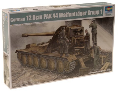 Trumpeter 05523 modellbyggsats 12,8 cm PAK 44 vapenhållare krupp 1, medium, annat