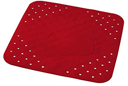 RIDDER Duscheinlage Plattfuß rot 54x54 cm