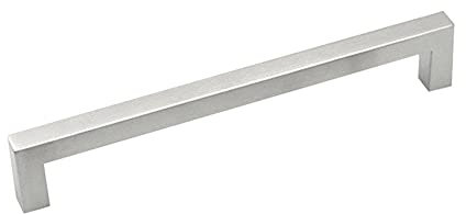 BOZONLI 2 Stück Möbelgriffe Edelstahl Gebürstet Schrankgriffe Schubladengriffe Küchenschrank Türgriff Bohrlochabstand 288mm Silber