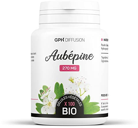 Aubépine BIO | 810 mg/jour | Sans Additifs | 100 Gélules Végétales