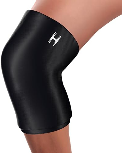 Marley Homedics Hot and Cold Ellbogen- und Knie-Entlastungsbandage, Kompression mit superweichem Stoff und Hydro-Gel-Füllung für Erleichterung und Entspannung, Schwarz