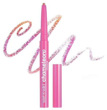 Wet n Wild Chameleon Chrome Retractable Waterproof Eyeliner, Pigments Irisés Réfléchissant la Lumière pour un Changement de Couleur Dynamique, Anti-bavure et Tenue 18 Heures, Planet Disco