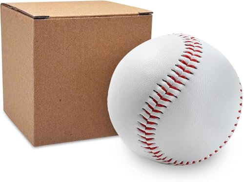LeapBeast Professionelle Baseballs 9 Inch, Handgenäht Baseballs, Hart Holz/Weiche Gummikern Basebälle für Erwachsene, Jugendtraining, Professionelle Baseballspiele (1PCS, Weicher Ball)