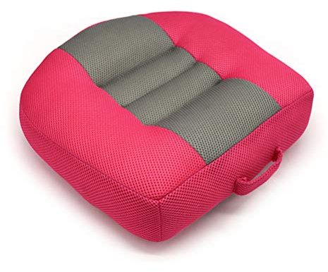 Avqzzuuvn Car Booster Seat Cushion Seat Cushions for Driving Heightening Height Boost Mat Driver Booster Seat Car Seat Cushion Portable Car Seat Pad for Car Office Home(Rosy)(Rosy)