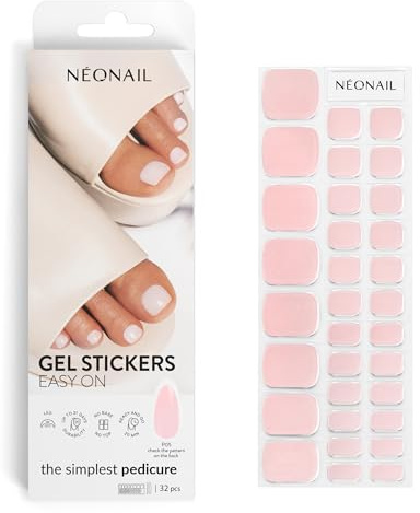 NÉONAIL Nagelfolie UV Härtend - Gel Stickers Easy On - UV Gel Strips - Fingernägel zum Aufkleben - Nagelsticker - Nagellackstreifen - Nagelaufkleber - Aufkleber Nägel - P05